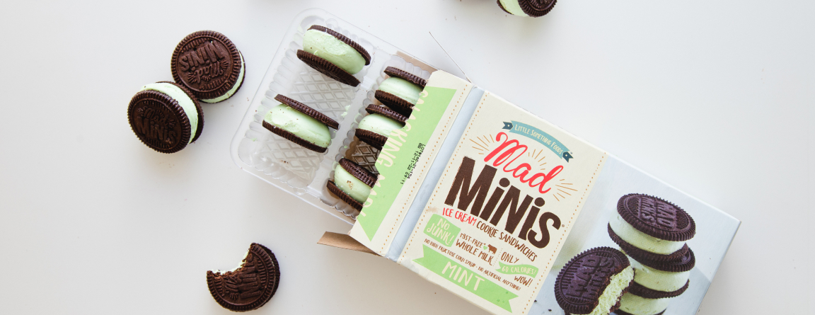 Mad Minis box of mint cookies